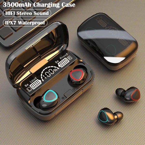 M10 & M90 with Super Sound & High Quality Touch Sensors True Stereo Headphones with Built in Mic 10m Transmission Bluetooth Wireless Earbuds